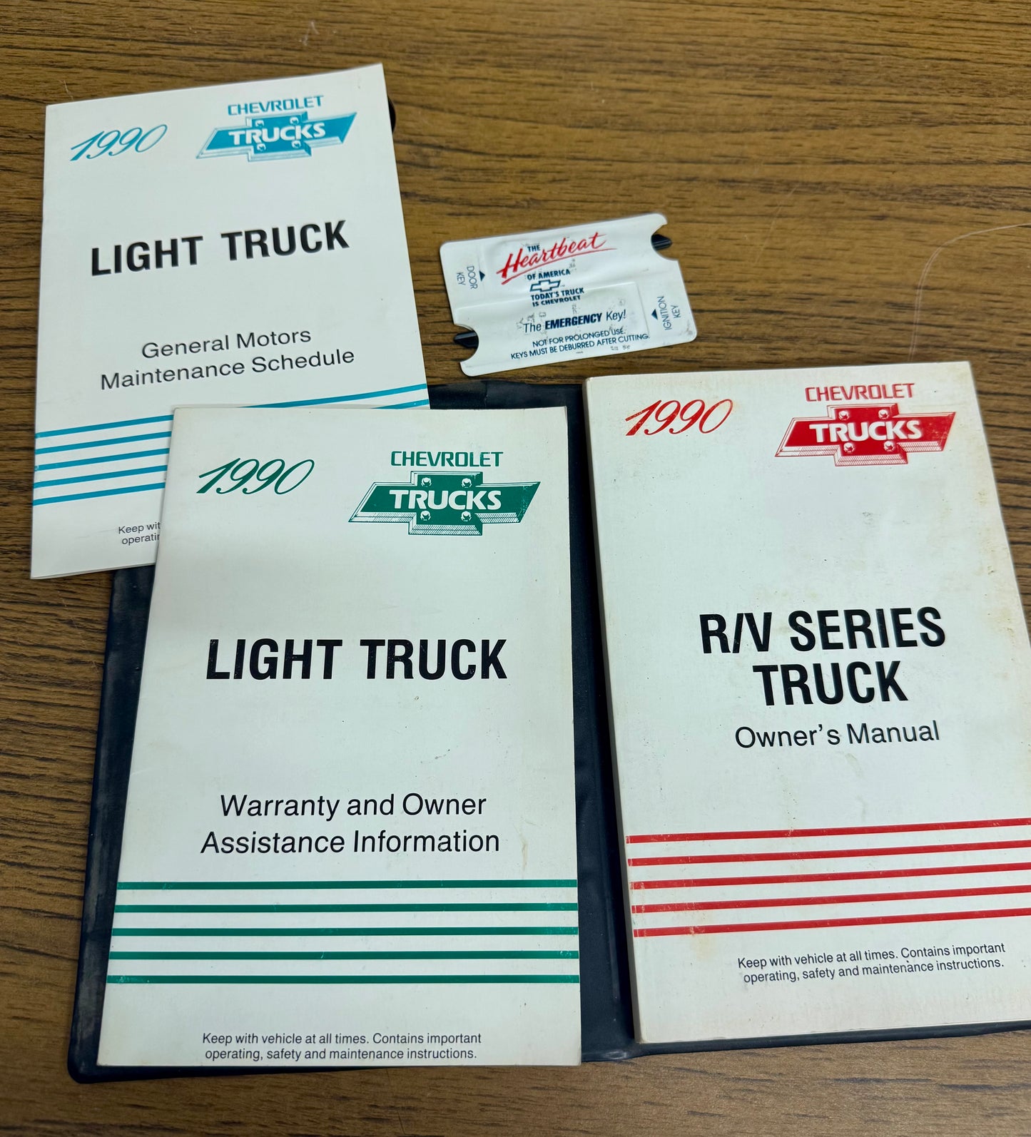 1990 Chevrolet R/V series owners manual