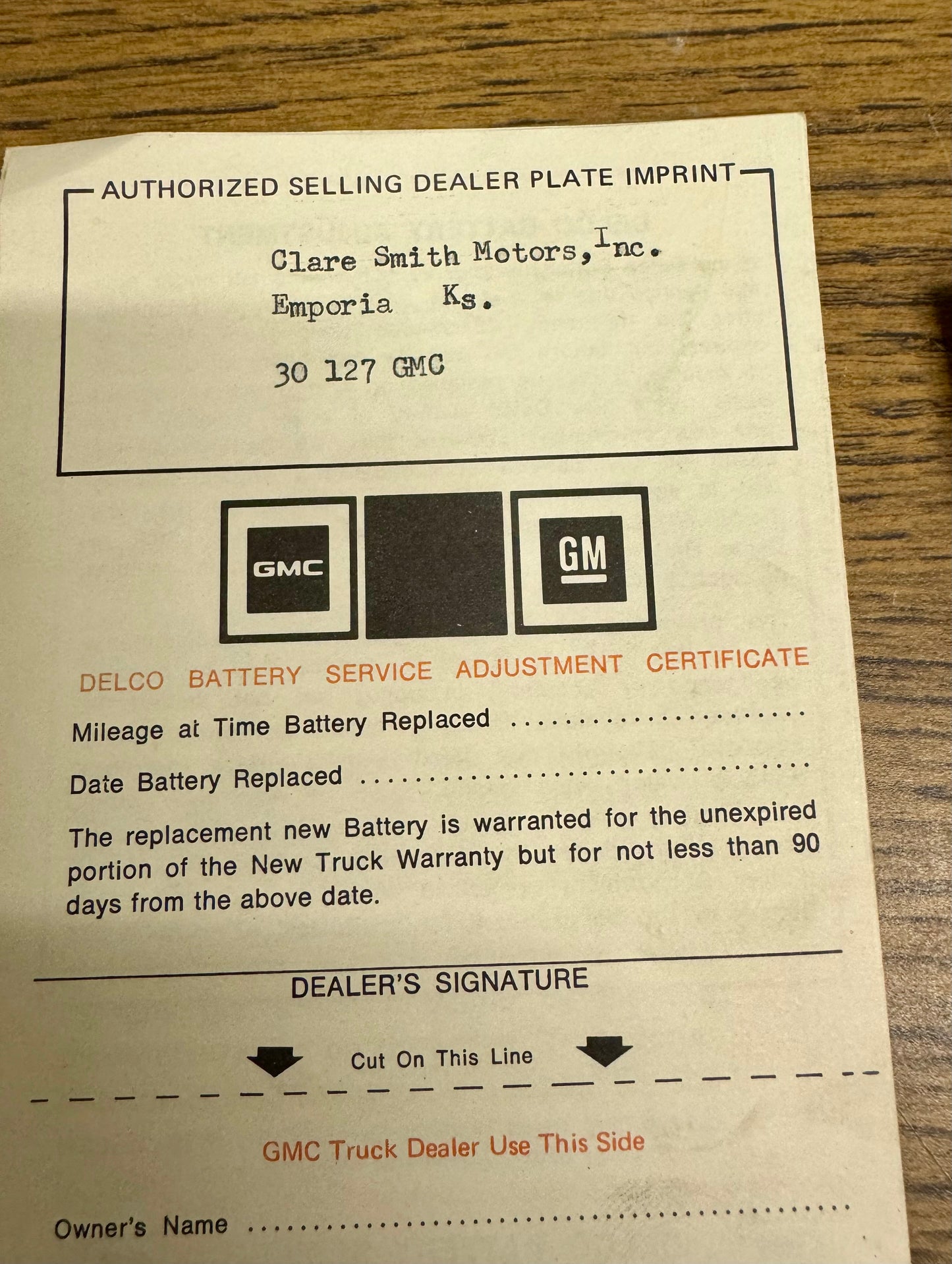 1976 GMC truck owners manual