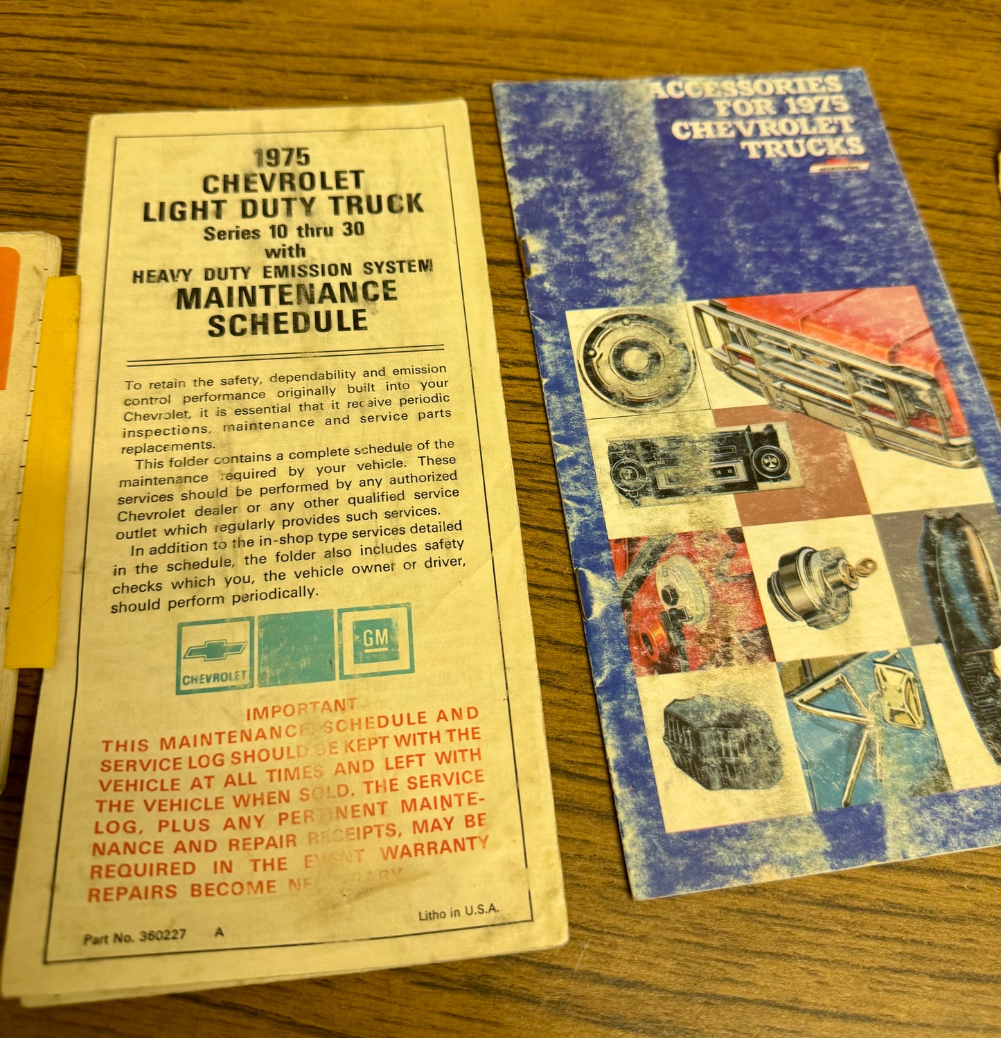 1975 Chevrolet truck owners manual