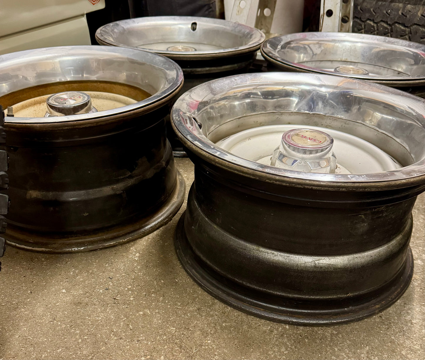 15x8 5 lug rally wheels