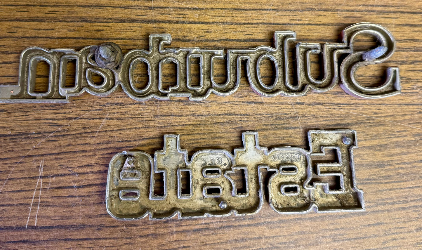1973-1980 “Suburban Estate” emblems
