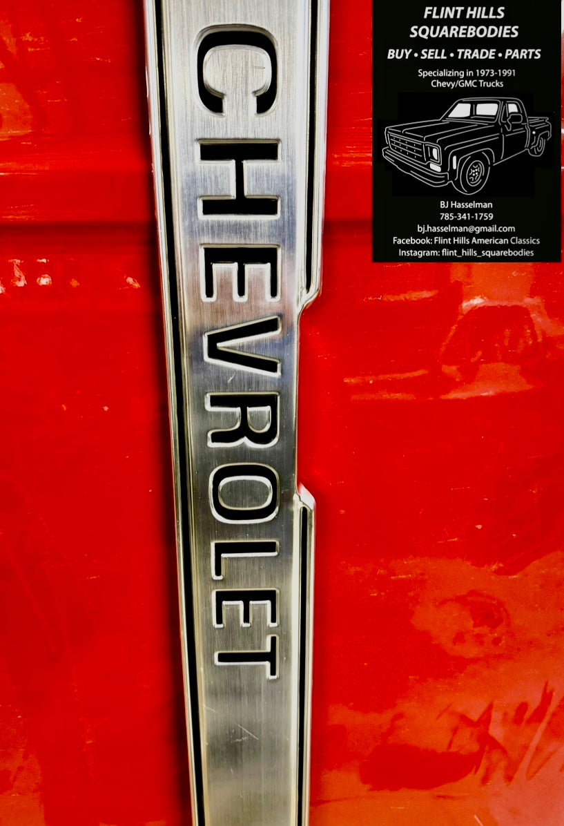 1975-80 Cheyenne tailgate trim