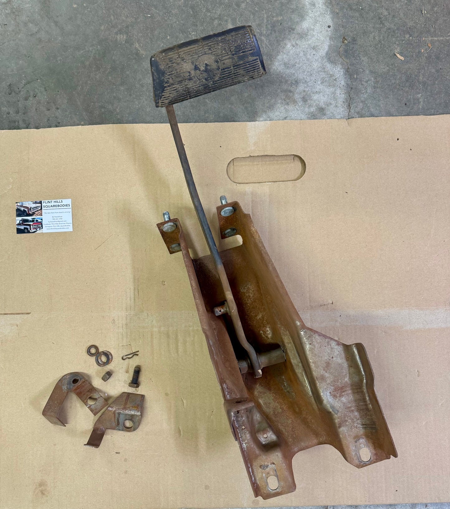 1973 and up auto trans brake pedal assembly