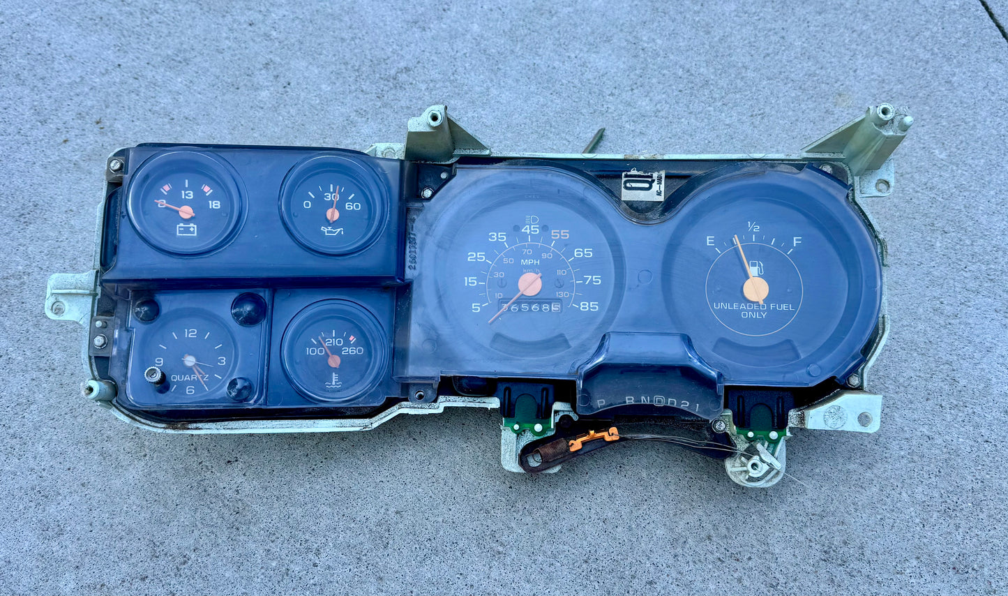 1981-1987 Instrument cluster