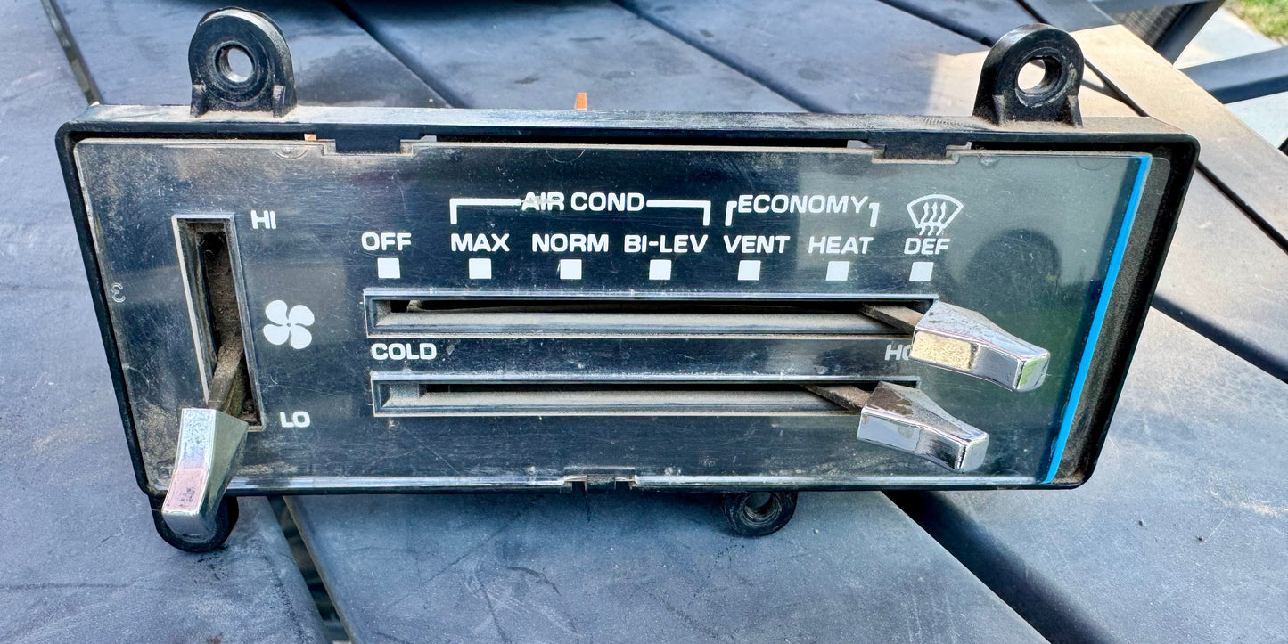 1983-1991 HVAC control assembly