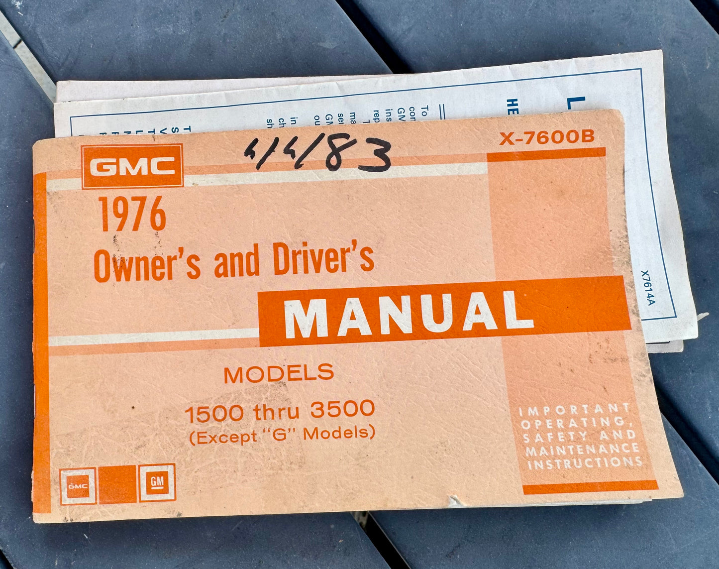 1976 GMC truck manual