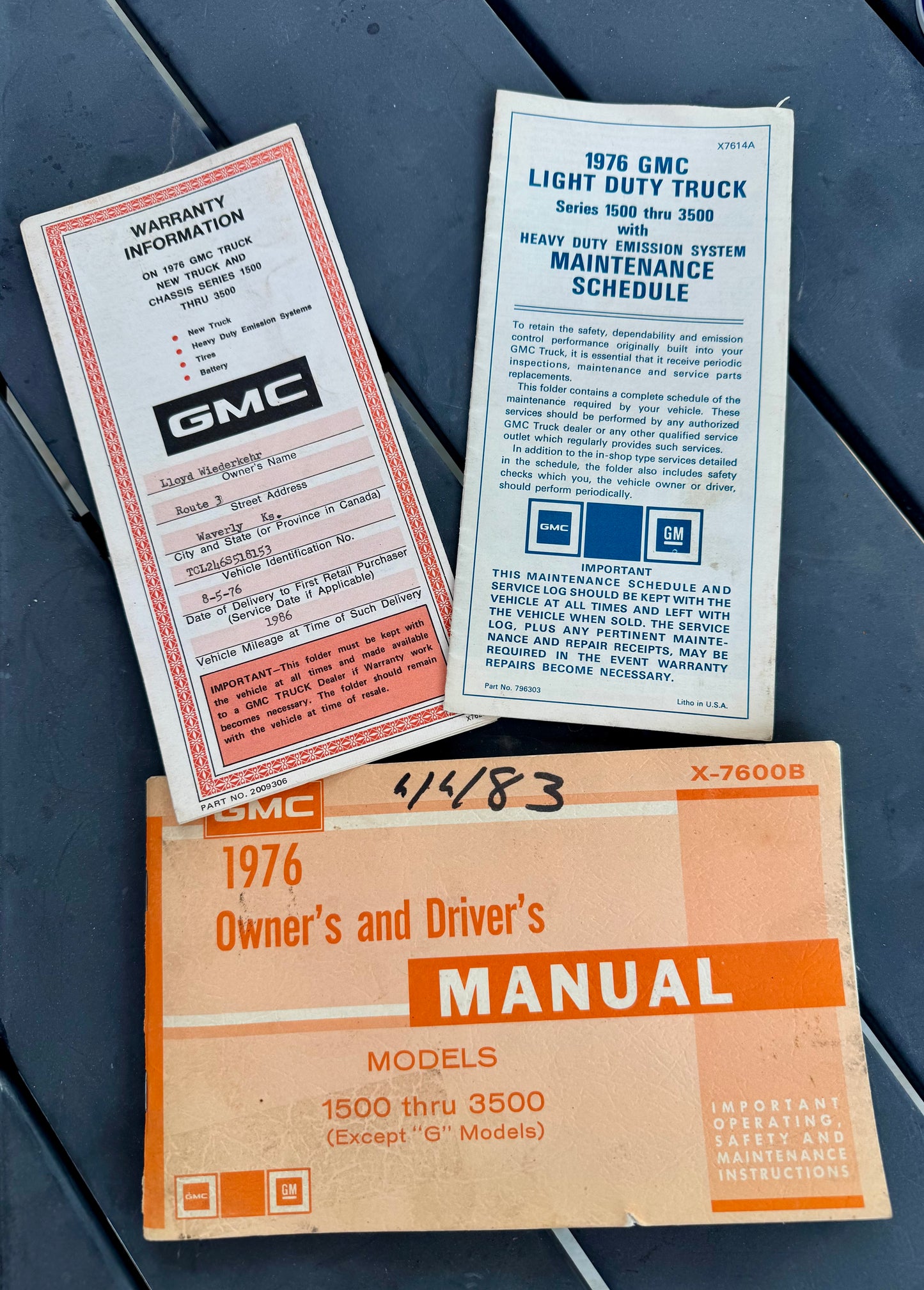 1976 GMC truck manual