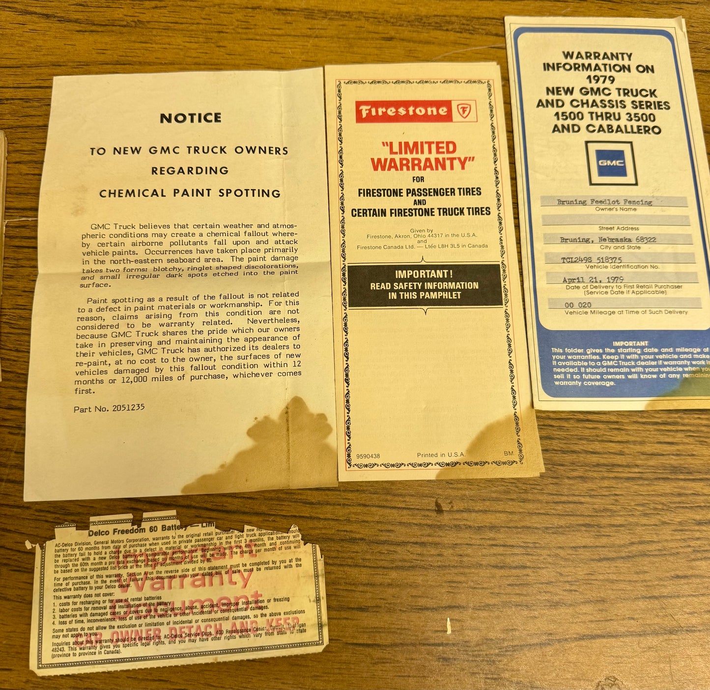 1979 GMC truck owners manual