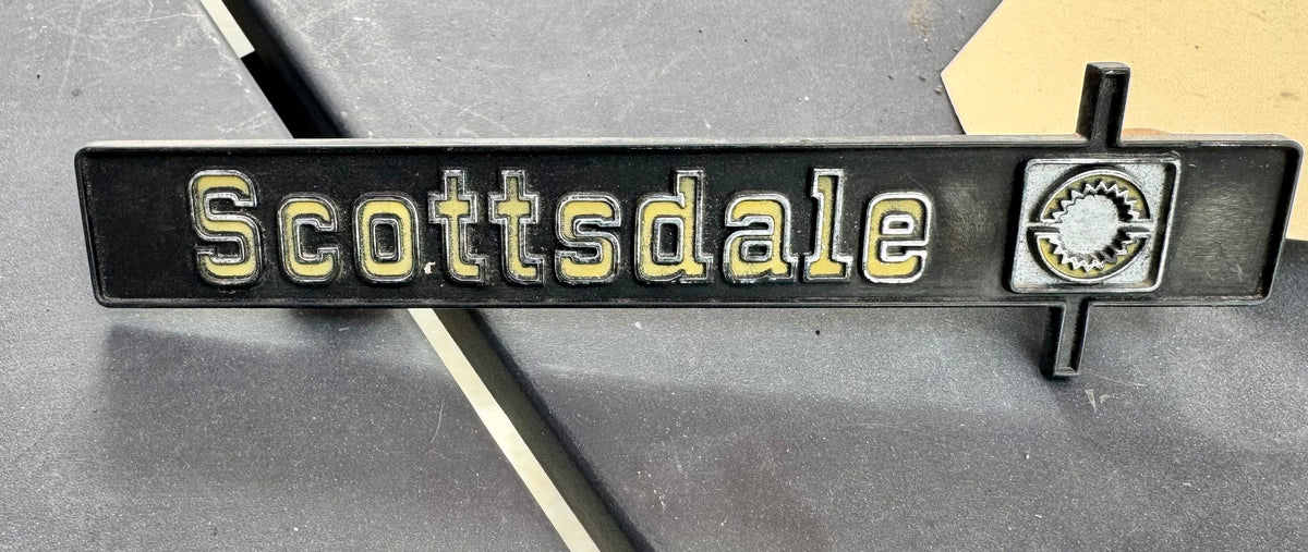 1975-80 Scottsdale dash emblem