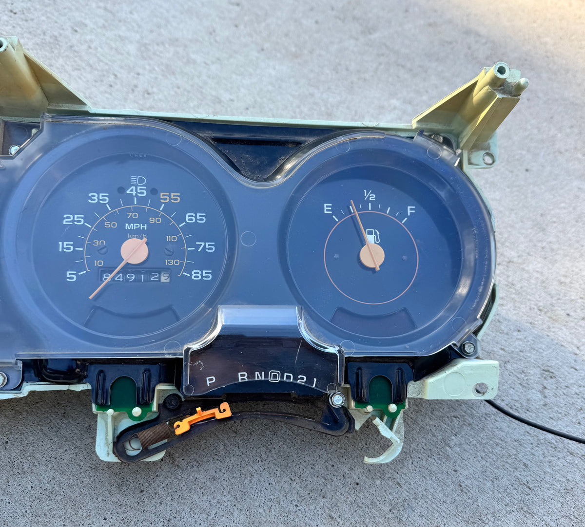 1980 Instrument cluster