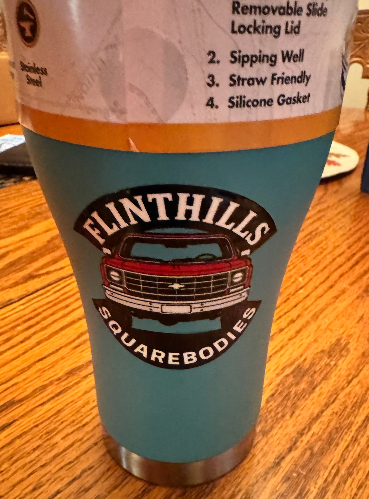 Teal colored Tumbler