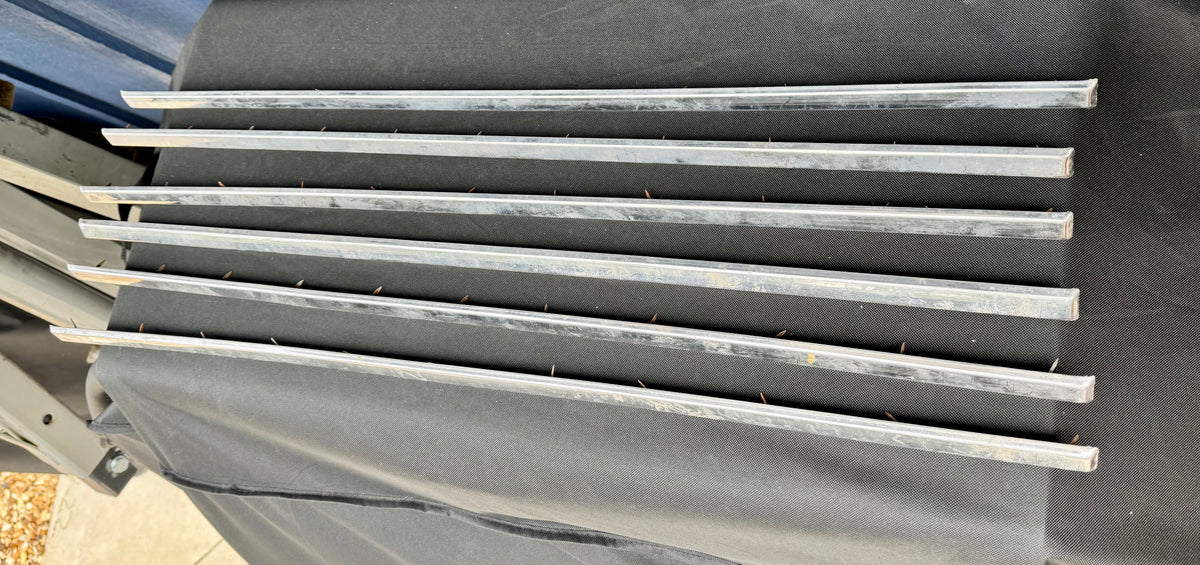 Front door carpet chrome trim