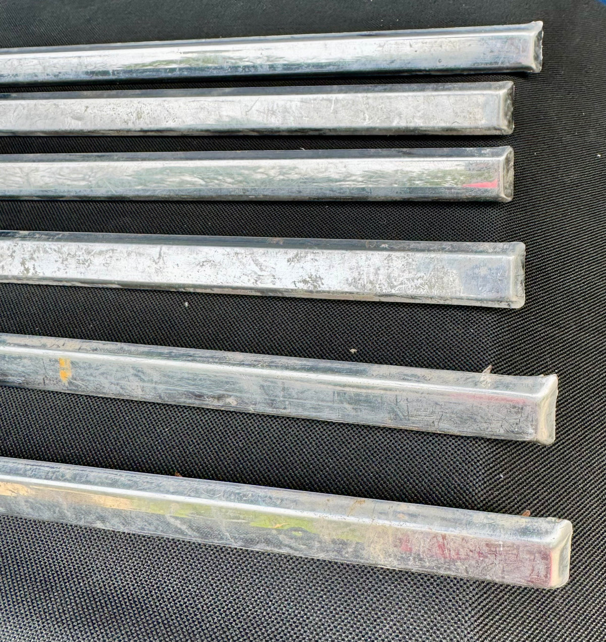 Front door carpet chrome trim