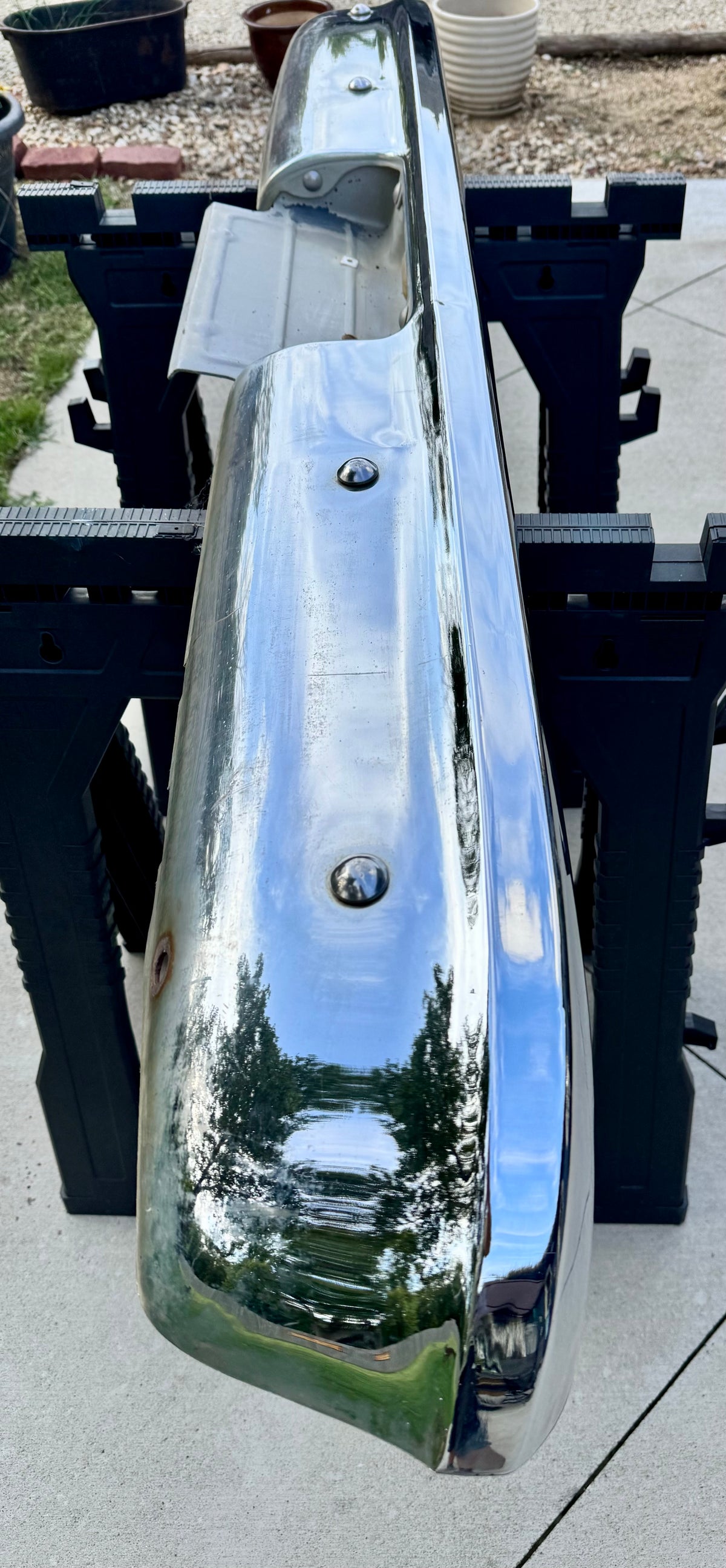 1967-87 Stepside rear bumper assembly