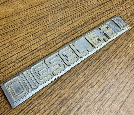 1982 and up 6.2 Diesel tailgate emblem