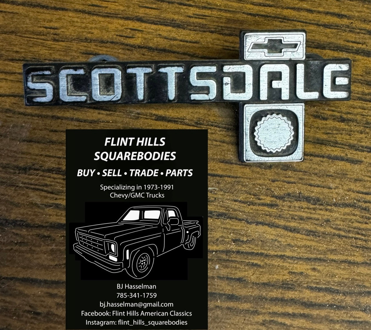 1981-87 Scottsdale dash emblem