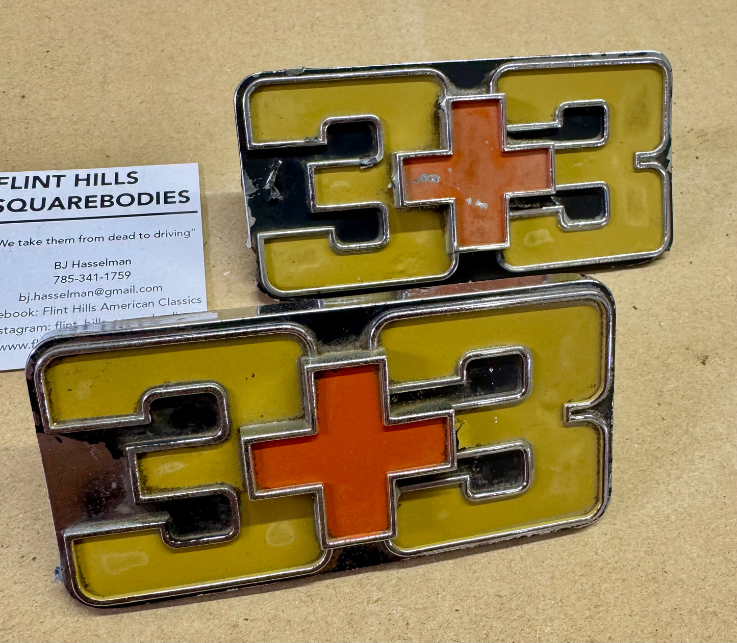 1973 and up 3+3 emblems